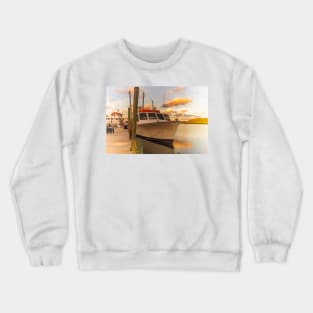 Fishing boat of Calabash Crewneck Sweatshirt